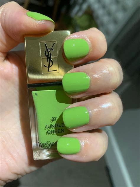 ysl jungle green nail polish